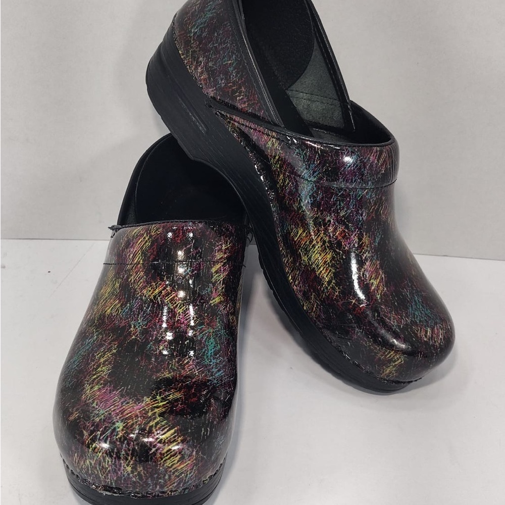 Dansko Colorful Patterned Clogs Size 41 - 8.5 Pre… - image 5
